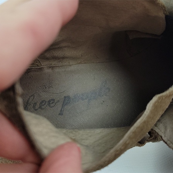 Free People Leather Slip On Booties Sz 39 - Picture 2 of 8